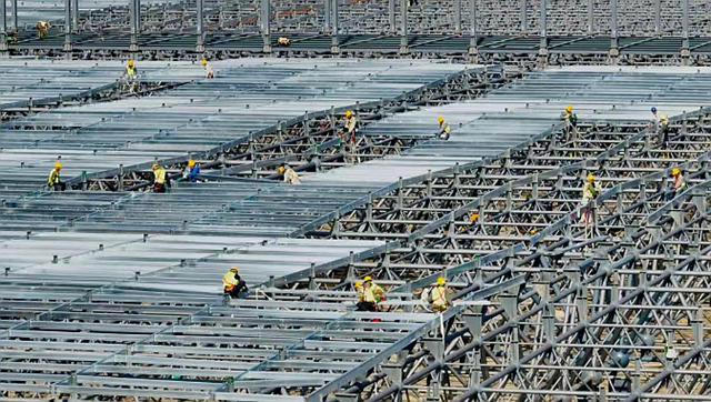 奧迪在華第一個(ge) 豪華電動車鋼結構廠房，用上金陵塗料