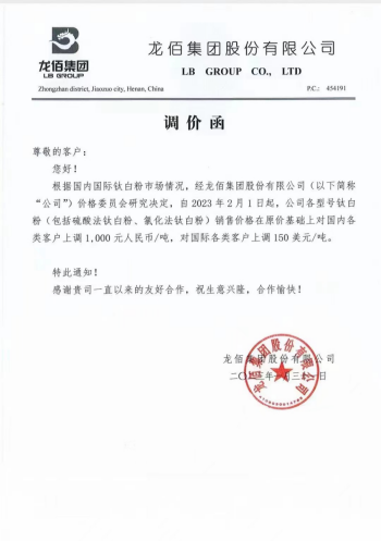 開工大吉變大考！塗料市場還未回暖，鈦白粉等原料先漲為(wei) 敬