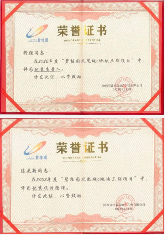七彩建設西安分公司四天摘獲八項殊榮！