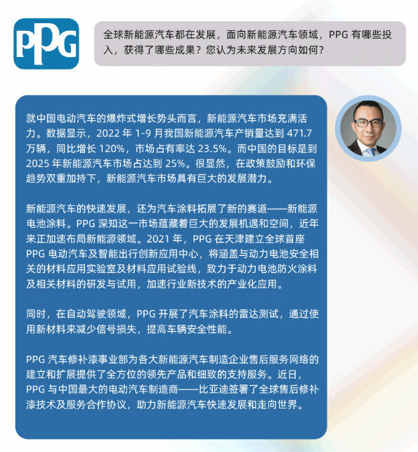 PPG亞(ya) 洲區副總裁吳曉冬深度訪談