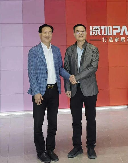 廣東(dong) 省家具協會(hui) 王克會(hui) 長寄語漆加：創新驅動，做強做大！