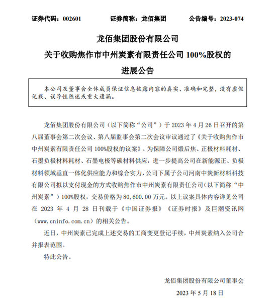 增資！轉讓！收購！鈦白巨頭龍佰集團一日三連炸
