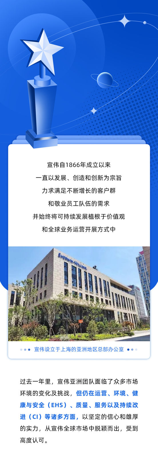 宣偉(wei) 亞(ya) 洲榮獲全球殊榮