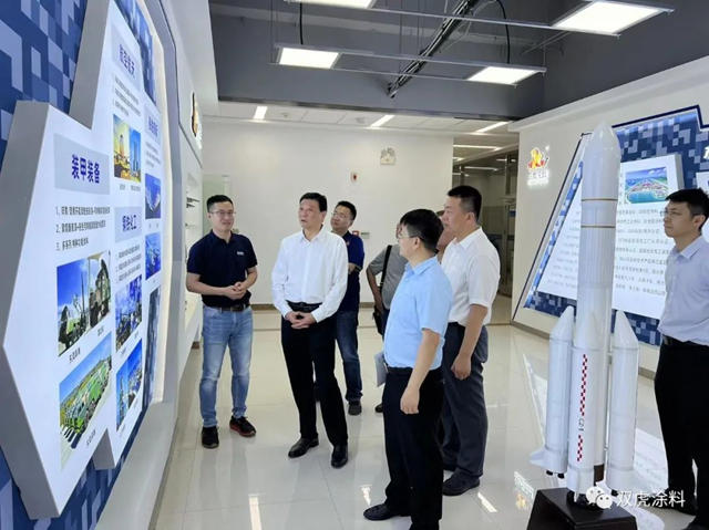 中塗協會(hui) 長劉普軍(jun) 先生一行蒞臨(lin) 雙虎塗料參觀指導
