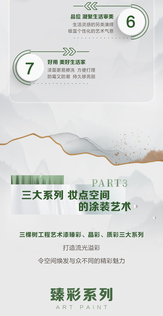 三棵樹工程藝術漆引領室內(nei) 空間裝飾牆麵新趨勢