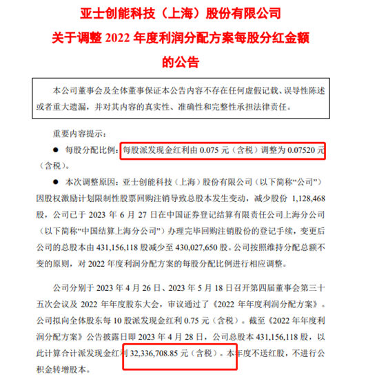 3234萬(wan) 元，亞(ya) 士擬派發現金紅利