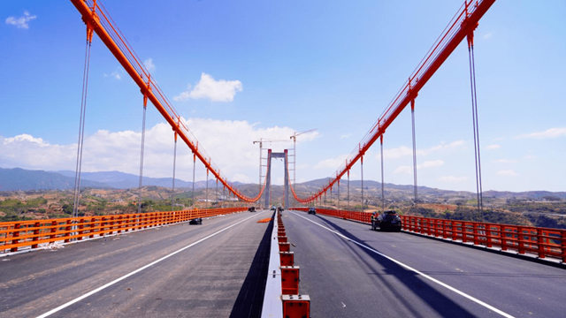 虹潤助力建設雲(yun) 南第三大懸索橋——永仁大橋