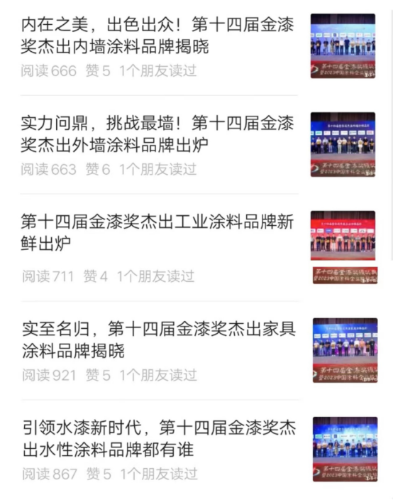 過5000萬(wan) 閱讀！兩(liang) 個(ge) 10萬(wan) +！第14屆金漆獎峰會(hui) “熱度”發布