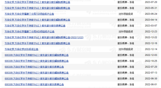 萬(wan) 華化學去年淨利潤162億(yi) ，已經快被這個(ge) 股東(dong) 套現光了