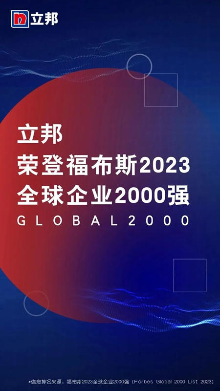 6年蟬聯！立邦再次榮登“福布斯全球企業(ye) 2000強”