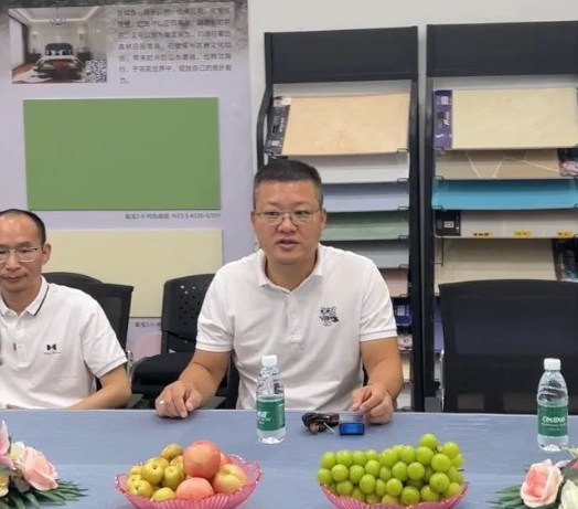 立邦蔡永嶽、羅斯夫羅宇等領導蒞臨(lin) 蒙太奇參觀考察