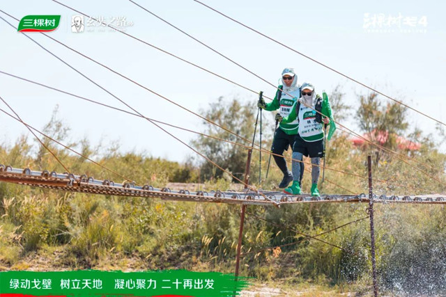 綠動戈壁·樹立天地丨戈4第三日：穿越風車陣，勇往直前，全員到達！