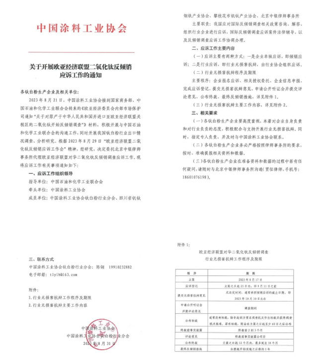 漲潮席卷！連番漲價(jia) 的鈦白粉，竟然太便宜而遭國外反傾(qing) 銷調查