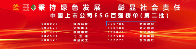 綠色科技 品質生活 | 北新建材ESG管理結碩果