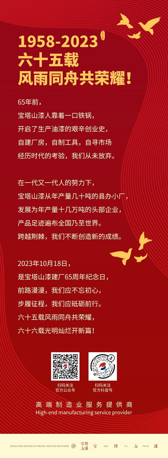 1958→2023 六十五載風雨同舟共榮耀！