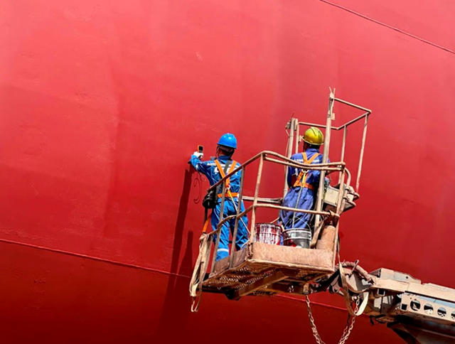 廈門雙瑞船舶塗料首次應用於(yu) VLCC