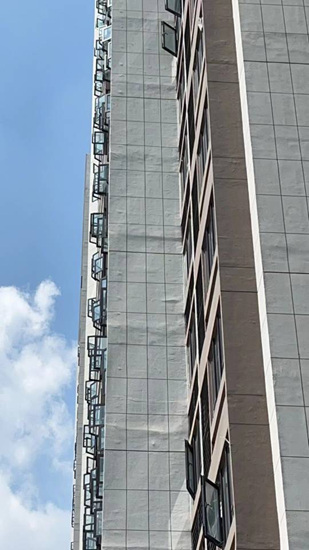 外牆塗料起泡，兩(liang) 業(ye) 主投訴到人民網