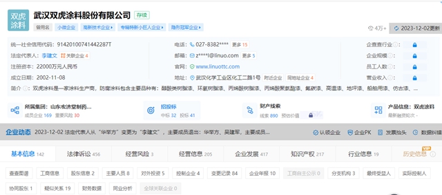 雙虎塗料，今年又換帥了