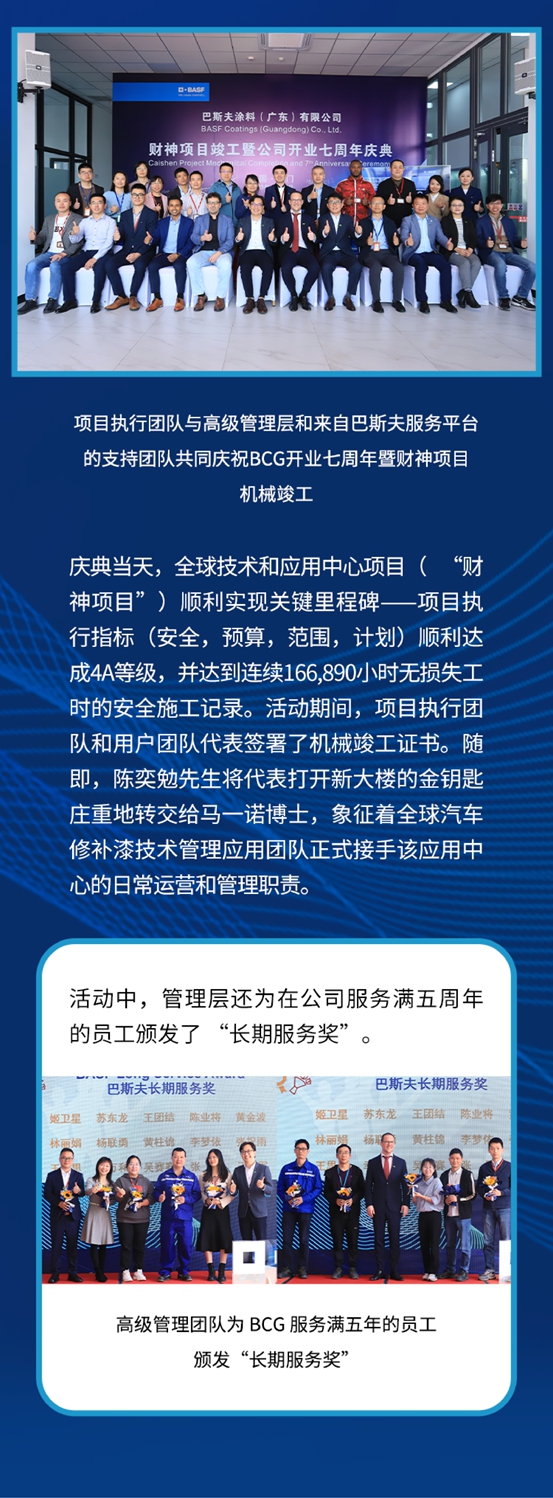 巴斯夫塗料（廣東(dong) ）有限公司慶祝開業(ye) 七周年暨財神項目機械竣工