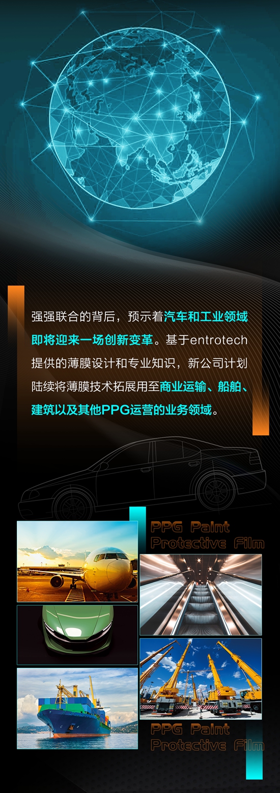 攜手全球薄膜專(zhuan) 家entrotech，PPG漆麵保護車衣來了！