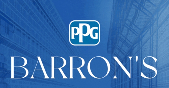 PPG 入選《巴倫(lun) 周刊》“美國最具可持續性的100家企業(ye) ”，成為(wei) 該榜單上唯一的塗料生產(chan) 商