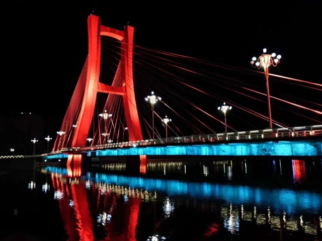 寶塔山漆煥新天水“網紅橋” 共繪城市新風貌