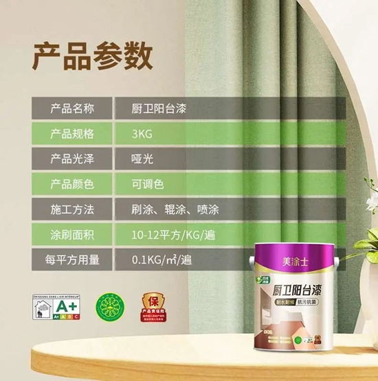 無懼“濕區”難題，美塗士廚衛陽台漆重磅出擊