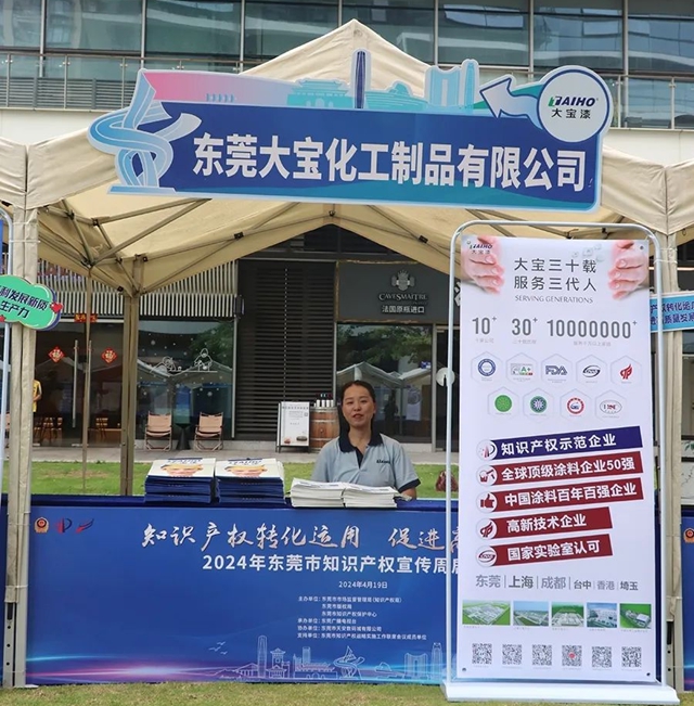 大寶化工參加東(dong) 莞市知識產(chan) 權宣傳(chuan) 周啟動儀(yi) 式