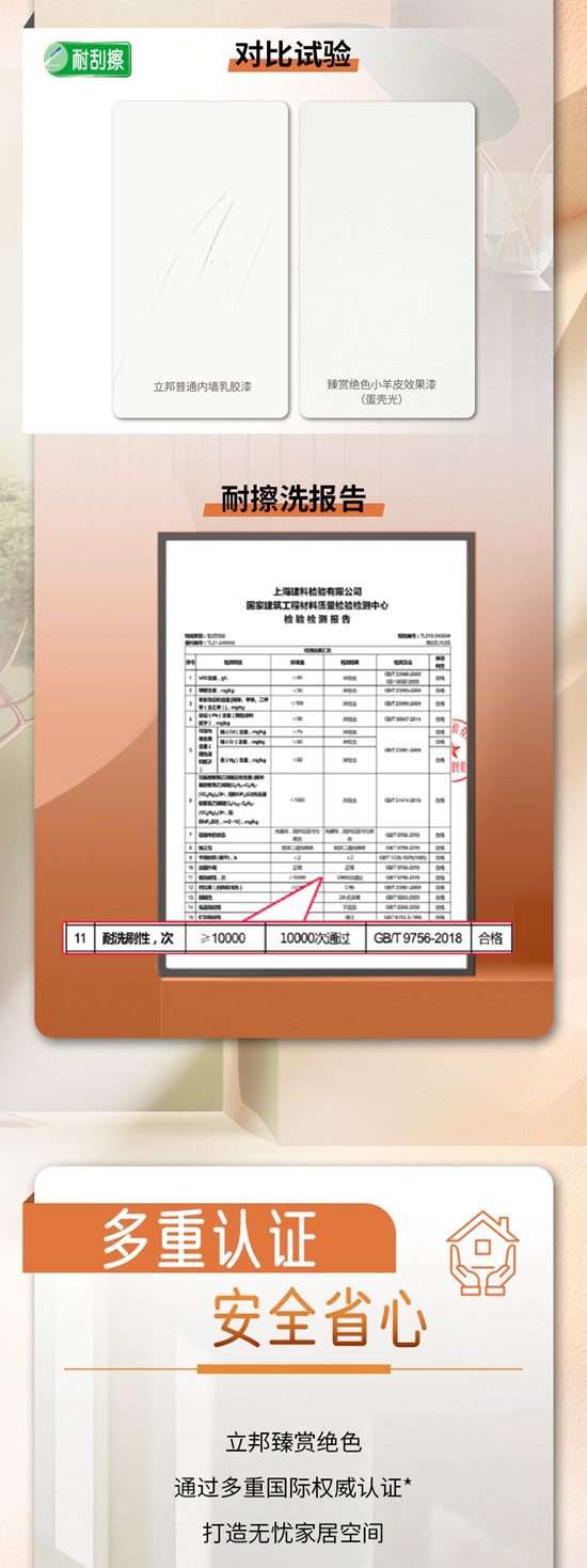 立邦臻賞絕色全新升級！牆麵要顏值，更要耐刮蹭