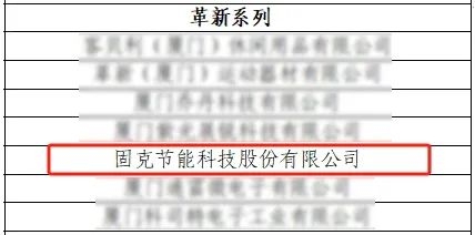 固克節能連續多年被評為(wei)  “廈門市重點工業(ye) 企業(ye) ”！