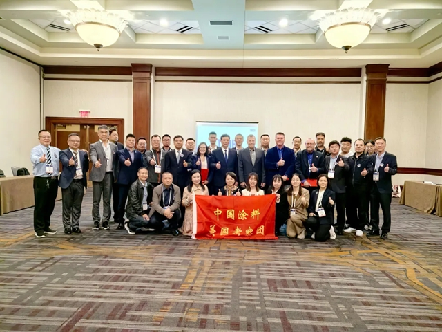 劉普軍(jun) 會(hui) 長帶隊赴美出席美國塗料展並進行商務考察