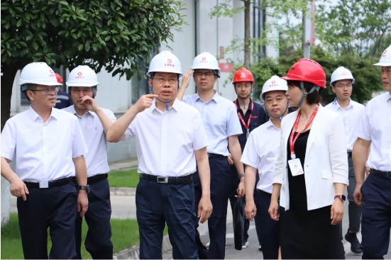 中國生態環境部執法局黨(dang) 組書(shu) 記、局長趙群英一行到北新防水（四川）有限公司指導工作