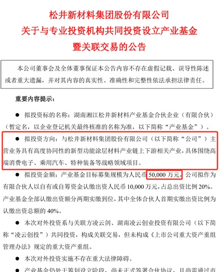 鬆井聯合百億(yi) 國企收購計劃曝光，高端消費電子、汽車塗料要變天