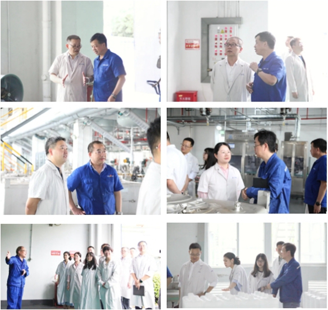 中國船舶集團物資公司及造船企業(ye) 代表到雙瑞塗料考察交流