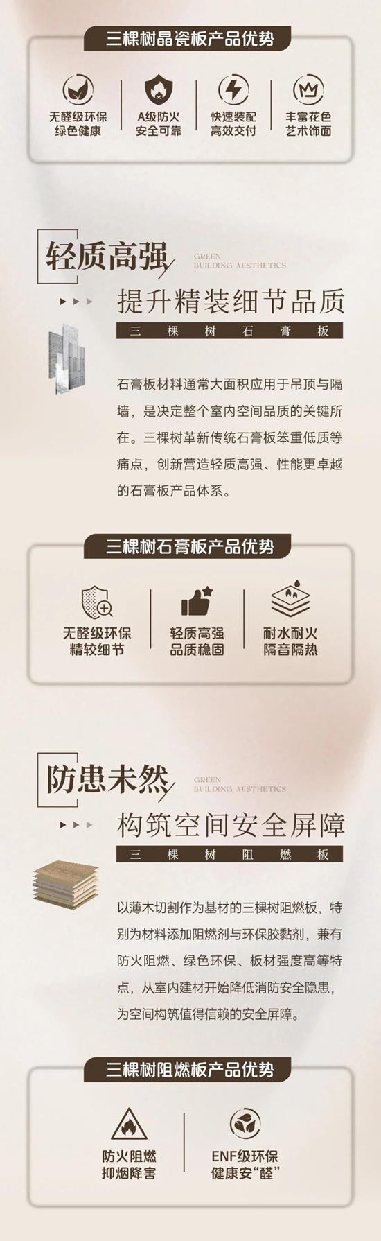 三棵樹工程板材，打造室內(nei) 精裝與(yu) 改造煥新全場景美學空間