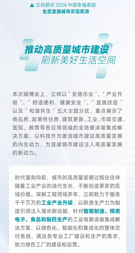 立邦全場景塗裝集成解決(jue) 方案亮相22屆城博會(hui) 