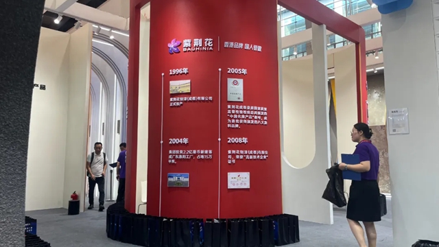現場直擊！2024廣州建博會(hui) 開幕首日——紫荊花展廳綻放“荊”彩！