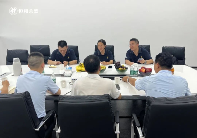 展辰新材蒞臨(lin) 恒和永盛安徽生產(chan) 基地參觀交流