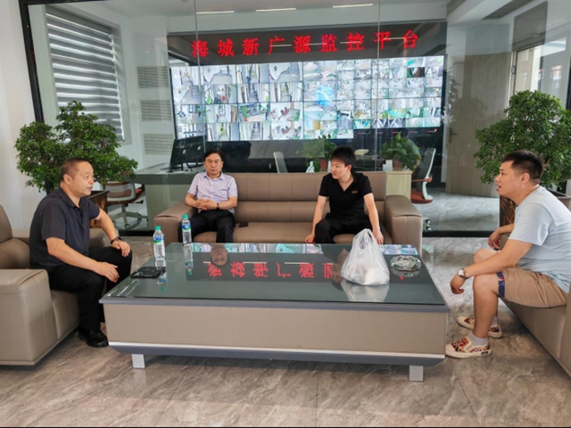 盤錦瑞斯特化工有限公司董事長於(yu) 國璽到訪遼寧海城廣源