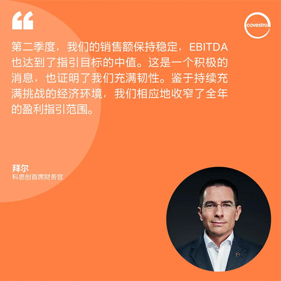 科思創二季度銷量回升，穩步推進轉型