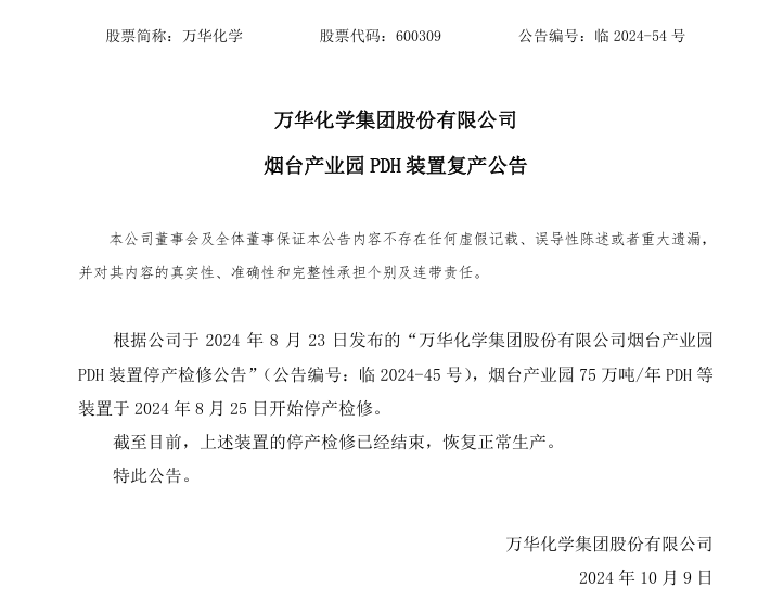 恢複生產！價格上漲！出口利好！化學茅今年有望淨賺180億？