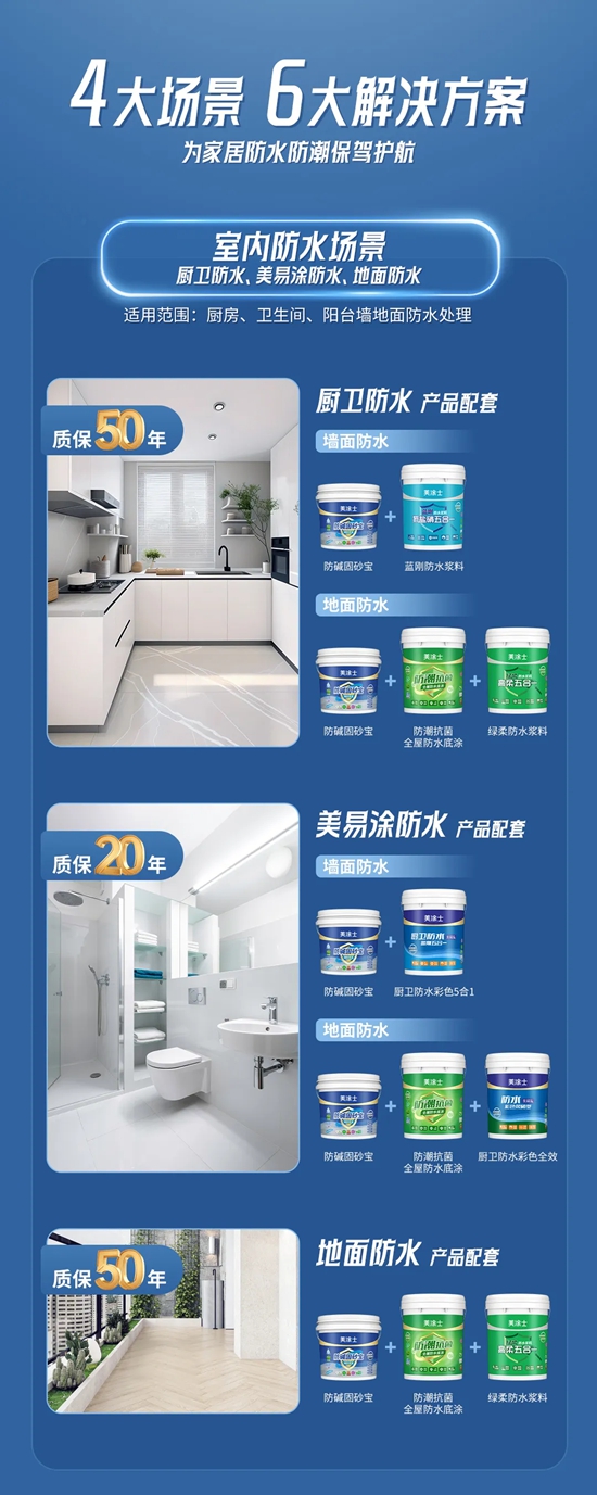 金盾質保50年，美塗士防水金盾質保小程序正式上線！