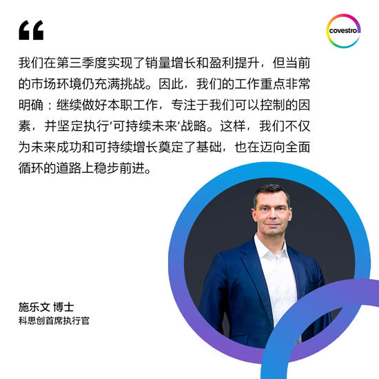 科思創三季度實現利潤增長