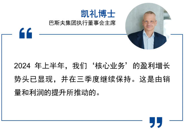 巴斯夫發布2024年三季度業績報告