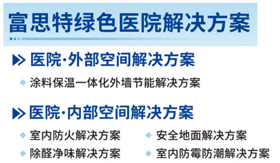 ​富思特入選2024綠色低碳醫建選材目錄，引領醫療建築綠色新風尚