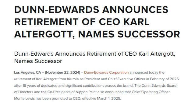 全球知名塗企換帥！新任CEO一年內實現“兩連跳”