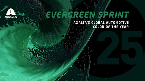 艾仕得將Evergreen Sprint評為2025年全球年度汽車色彩