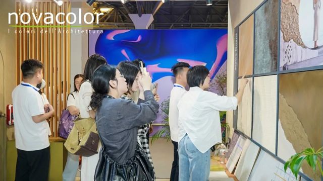 Novacolor閃耀設計上海2025，意式牆麵美學大放異彩