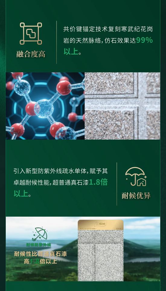 三棵樹天彩石荔彩石，以自然之美，築就“好房子”品質外牆