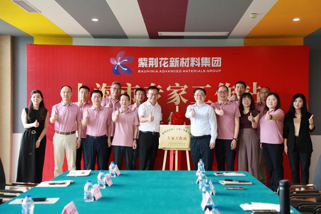 創新引領 智造未來|紫荊花新材料集團成功舉行上海市專家工作站揭牌儀式暨上海金山工廠媒體開放日活動